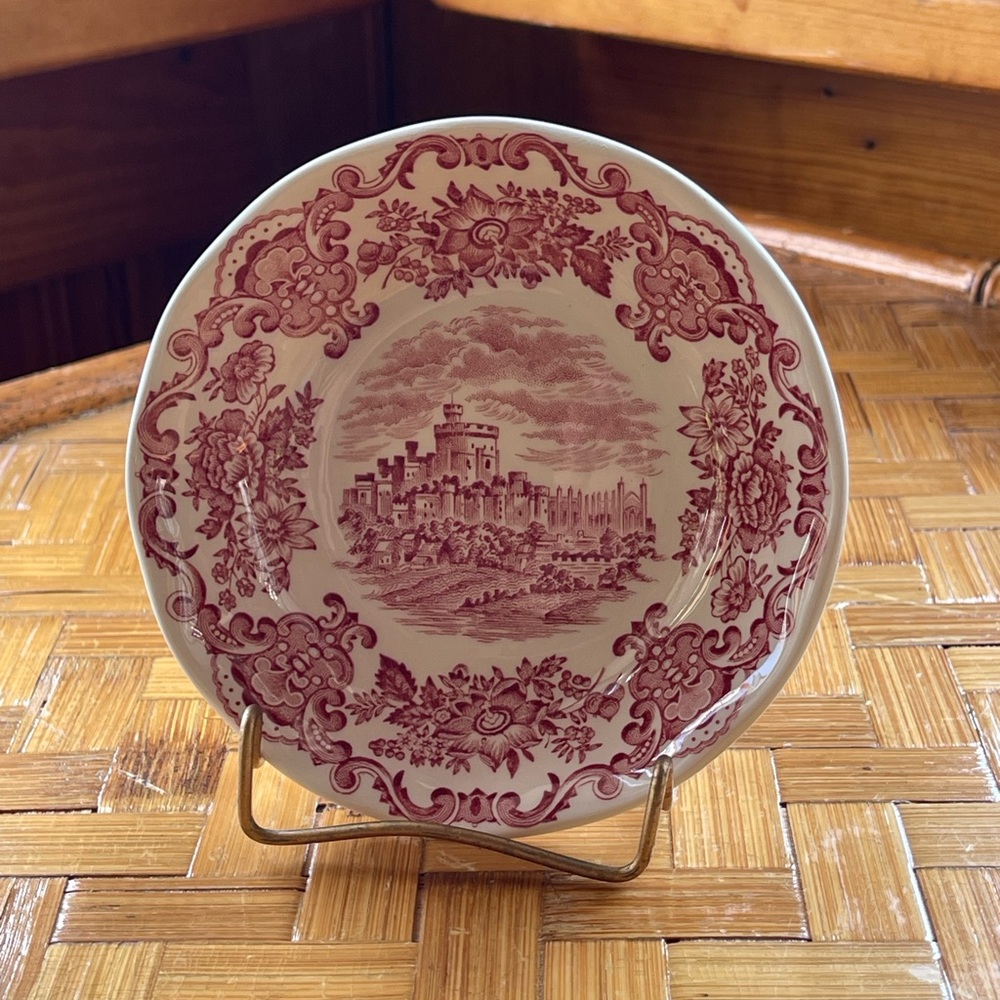 Vintage collectible dish Windsor Castile Wedgewood red - Picture 7 of 7